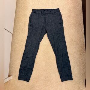 THEORY Men's Dark Charcoal grey wool Jogger casual Pants size 30 elastic waist